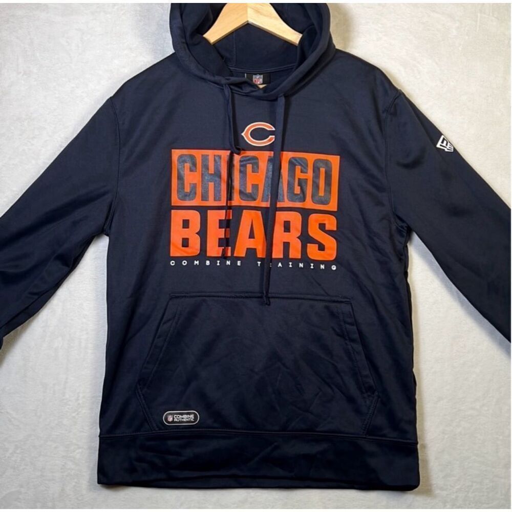 New‎ Era Men's Chicago Bears Combine Offside Navy Hoodie Men Medium NWT